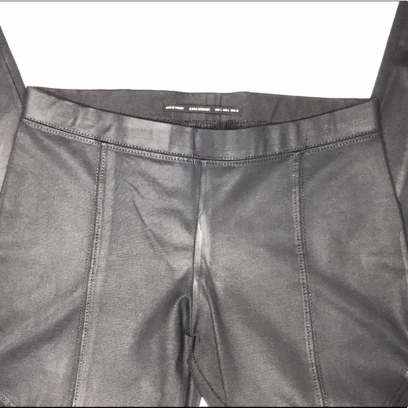 Waxed-coated- wet look legging - Navy- Zara - Picture 5 of 6